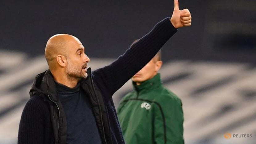 Guardiola 'happy' at Man City amid talk of return to Barcelona Guardiola 'happy' at Man City amid talk of return to Barcelona