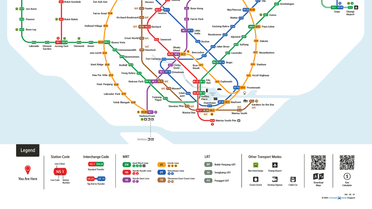 Mrt line map