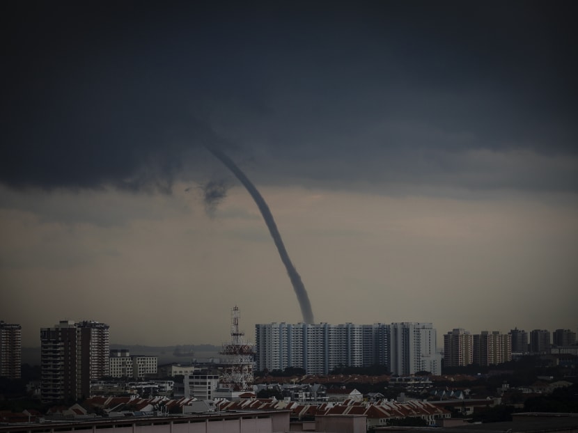 Gallery: Waterspout spotted near East Coast Park area on Saturday afternoon
