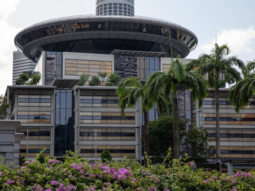 A view of the Supreme Court building in Singapore. A view of the Supreme Court building in Singapore.