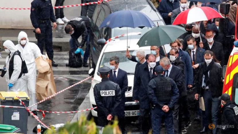 Knifeman in Paris wounds two at scene of Charlie Hebdo attacks Knifeman in Paris wounds two at scene of Charlie Hebdo attacks