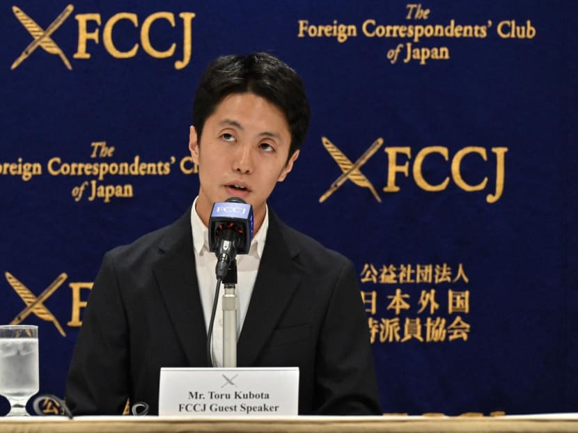 Japanese documentary maker and journalist Toru Kubota, who was recently released from Myanmar in a prisoner amnesty, speaks during a press conference at the Foreign Correspondents' Club of Japan in Tokyo on Nov 28, 2022.
Japanese documentary maker and journalist Toru Kubota, who was recently released from Myanmar in a prisoner amnesty, speaks during a press conference at the Foreign Correspondents' Club of Japan in Tokyo on Nov 28, 2022.