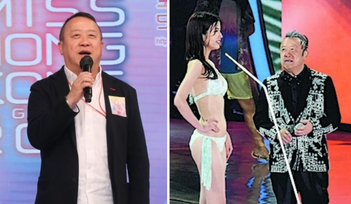 Eric Tsang Seen Putting In Effort To Look At Miss HK Delegates In Their Faces After He Was Accused Of Staring At Them In Their Bikinis Eric Tsang Seen Putting In Effort To Look At Miss HK Delegates In Their Faces After He Was Accused Of Staring At Them In Their Bikinis