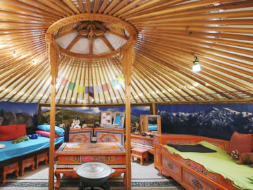 We staycay-ed at a Mongolian yurt in Yishun with 'wilderness survival' activities