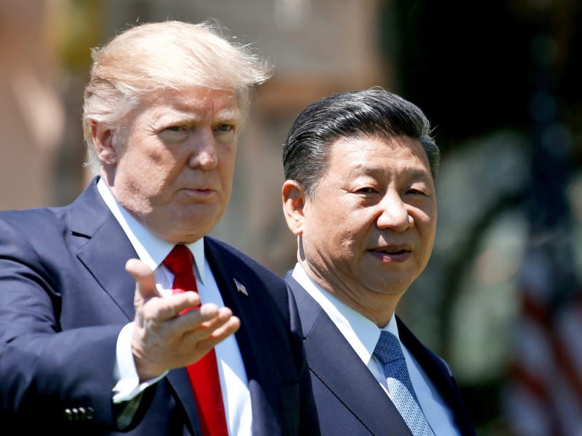 President Donald Trump and President Xi Jinping at Mar-a-Lago in Palm Beach, Florida, in April. Singapore may have to be more active in taking steps to handle the changing nature of Sino–US relations. Photo: Reuters