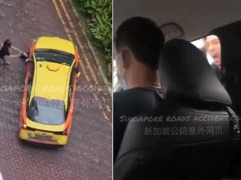 Joel Tan Qing Wei, 31, used his motorcycle helmet to hit a taxi, resulting in damages to the vehicle. He was sentenced to six weeks' jail and given a S$2,000 fine on Nov 11. Joel Tan Qing Wei, 31, used his motorcycle helmet to hit a taxi, resulting in damages to the vehicle. He was sentenced to six weeks' jail and given a S$2,000 fine on Nov 11.