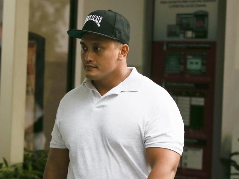 Staff Sergeant Muhammad Nur Fatwa Mahmood was giving evidence on Tuesday (June 11) in the trial of two commanders facing charges over their involvement in the death of Corporal Kok Yuen Chin, 22, in May last year. Fatwa is pictured at the time he was sentenced to 12 months and four weeks' jail after pleading guilty to two charges relating to his own role in the incident.
