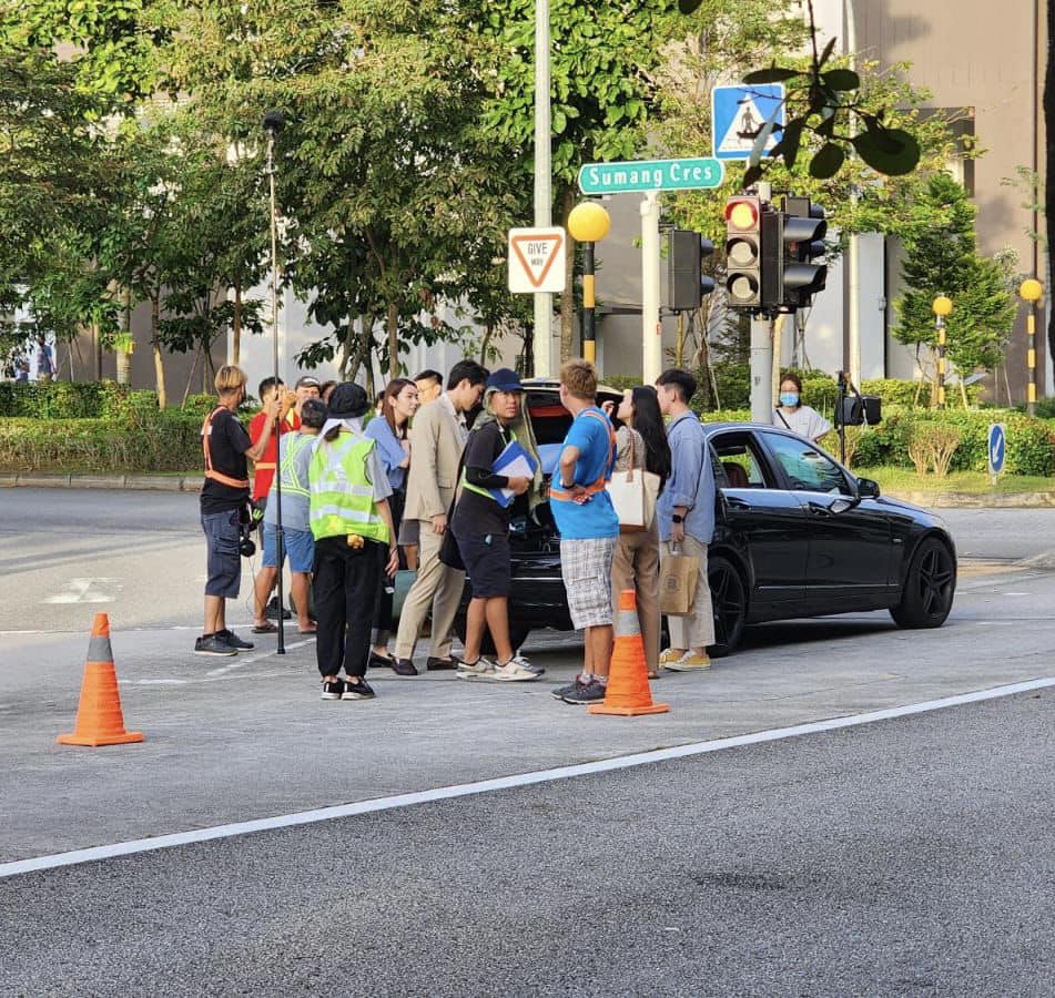 Video of man wielding sword in Sumang Lane was scene being filmed for