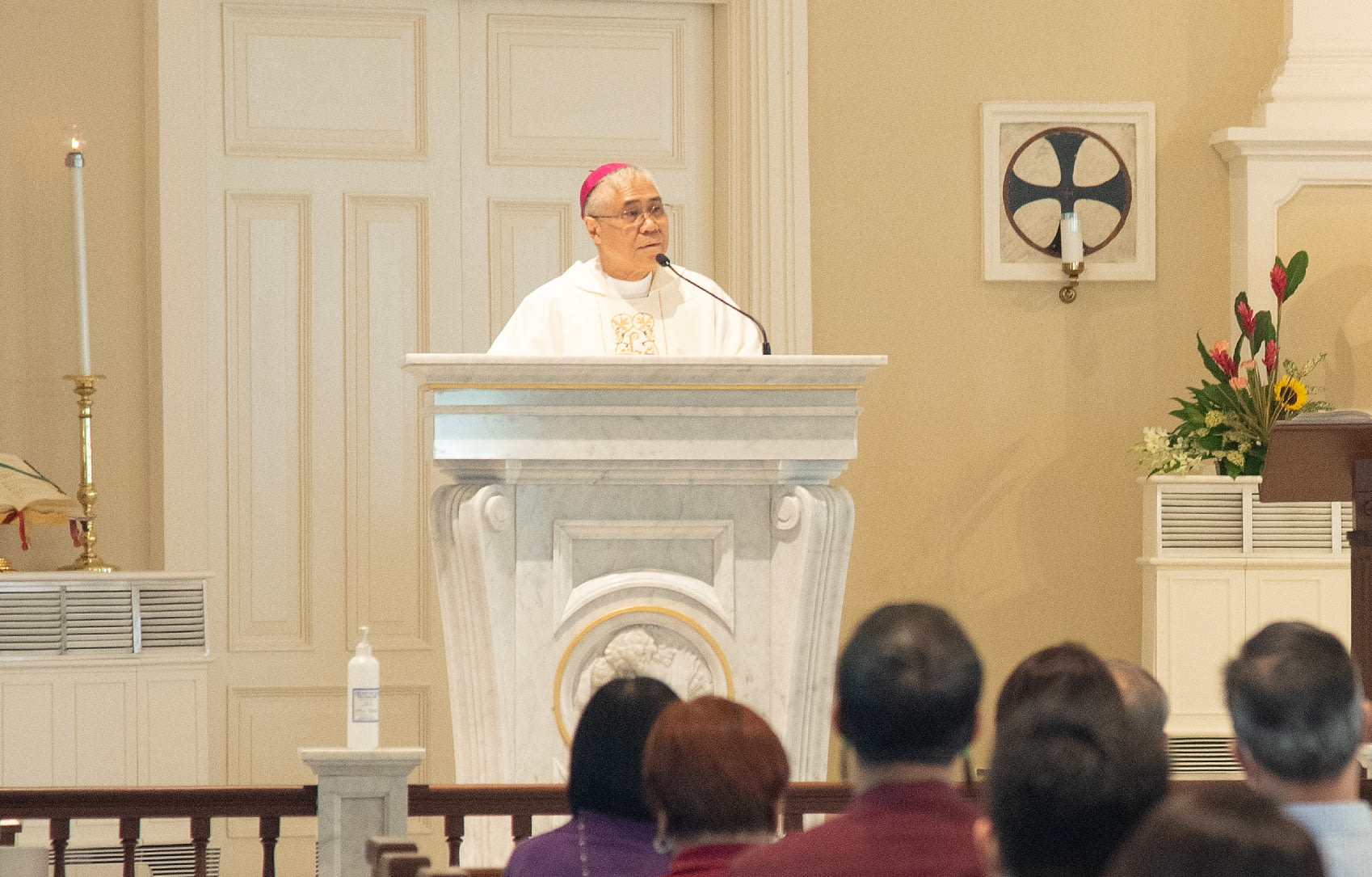 Archbishop William Goh (pictured) addressing a congregation at the Cathedral of the Good Shepherd in January 2022. Archbishop William Goh (pictured) addressing a congregation at the Cathedral of the Good Shepherd in January 2022.