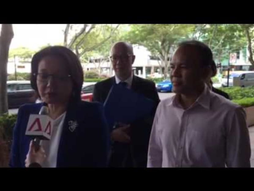 Sylvia Lim arrives at the High Court
