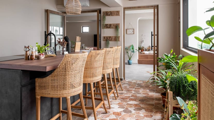 This 5-Room Resale Flat Now Looks Like A Stunning Bali Resort Villa After An $80K Renovation