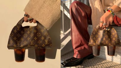 Fancy Carrying Your Bubble Tea In This Customised Louis Vuitton Drinks Holder?