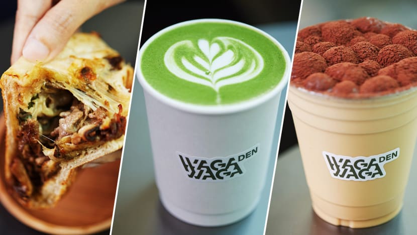 Yummy Wagyu Sandwich, Matcha Latte & Warabi Mochi At Futuristic Japanese Teahouse Yummy Wagyu Sandwich, Matcha Latte & Warabi Mochi At Futuristic Japanese Teahouse