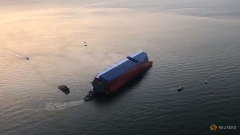 4 missing after Hyundai Glovis car carrier capsizes off US state of Georgia