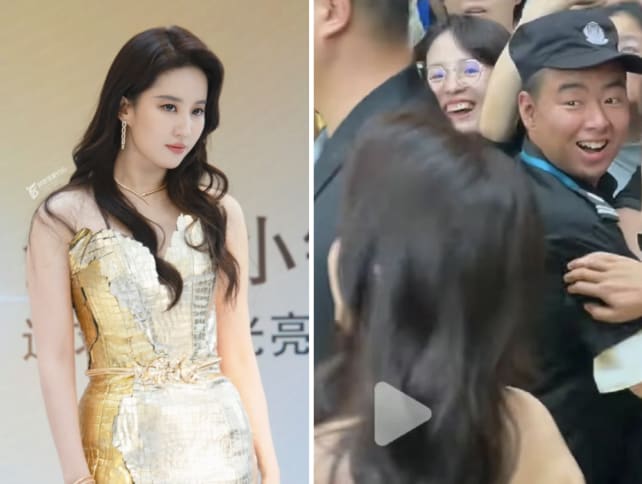 Chinese bodyguard goes viral for looking lovingly at actress Liu Yifei at event