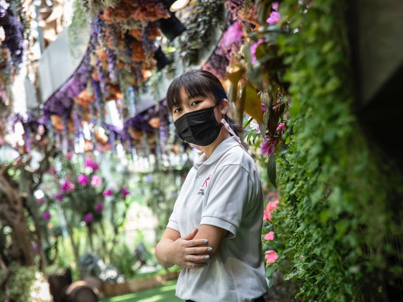 Ms Eunice Phua, a 28-year-old assistant manager of conservatory operations at Gardens by the Bay, spends her workday ensuring that the plants within the tourist icon are thriving.