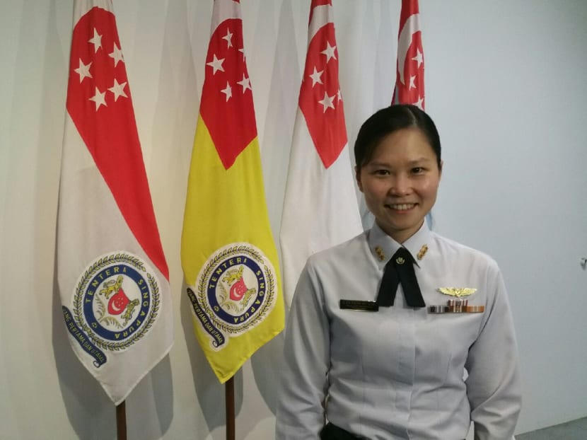 Colonel Gan Siow Huang is the first woman to be made Brigadier General in SAF. Photo: Chan Luo Er/CNA