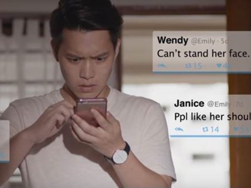 A screengrab of the TVC on the effects of cyber-bullying, which was made available today as part of the Media Literacy Council’s Better Internet Campaign this year. Source: Media Literacy Council