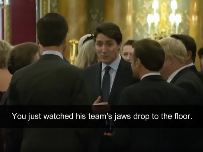 A video surfaced online showing world leaders at a Buckingham Palace reception, apparently commiserating in what they thought was a private conversation about the unmanageable behavior of US President Donald Trump.