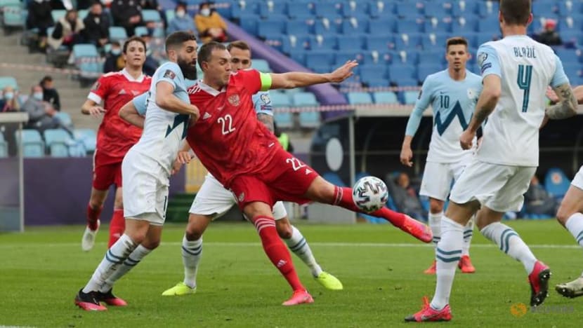 Dzyuba double gives Russia 2-1 win over Slovenia in World Cup qualifier Dzyuba double gives Russia 2-1 win over Slovenia in World Cup qualifier