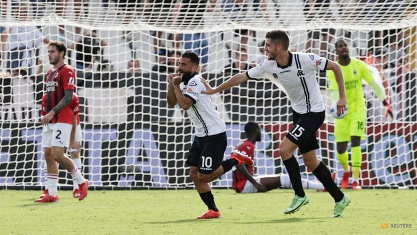 Maldini scores on full debut as AC Milan go top with Spezia win Maldini scores on full debut as AC Milan go top with Spezia win