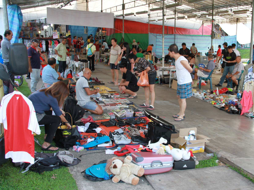 Each vendor pays a daily rate of S$10, and the rentals of some vendors are being sponsored by a member of the public. Photo: Esther Leong/TODAY