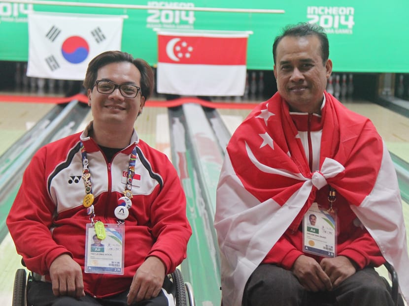 Tay and Anuar won Singapore’s second bronze with a score of 1582 in the men’s doubles. Photo: Singapore Disability Sports Council