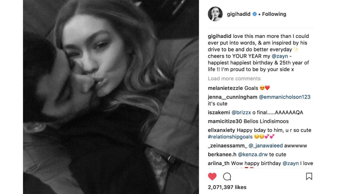 Gigi Hadid Praises Zayn Malik On His Birthday 8 Days 