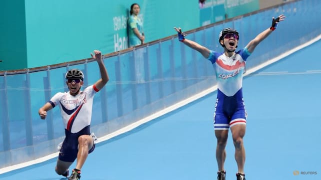 Early celebration costs South Korean team Asian Games roller-skating gold