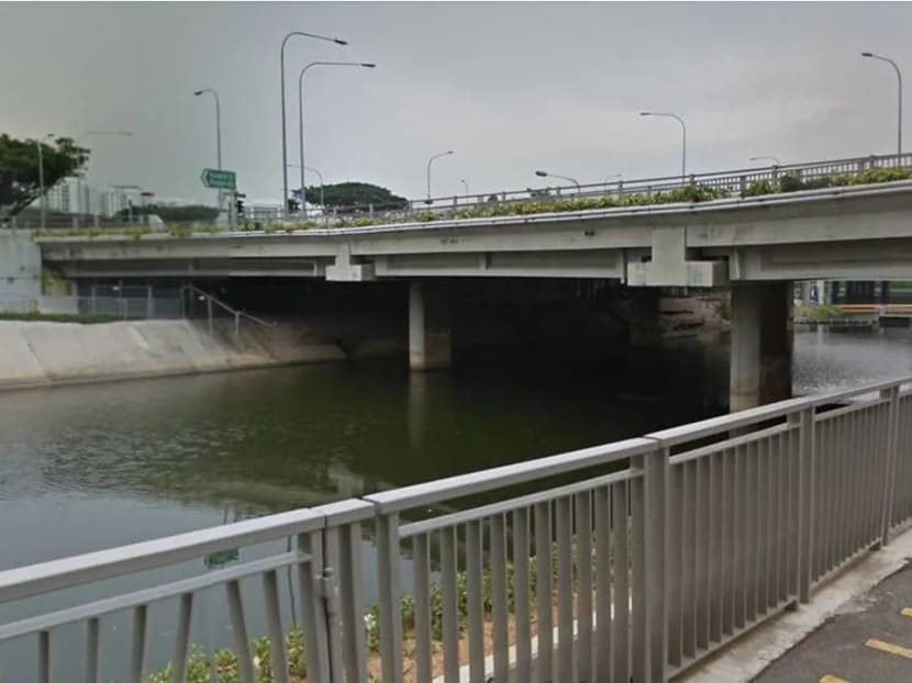 The canal below the junction of Upper Serangoon Road and Buangkok Drive.