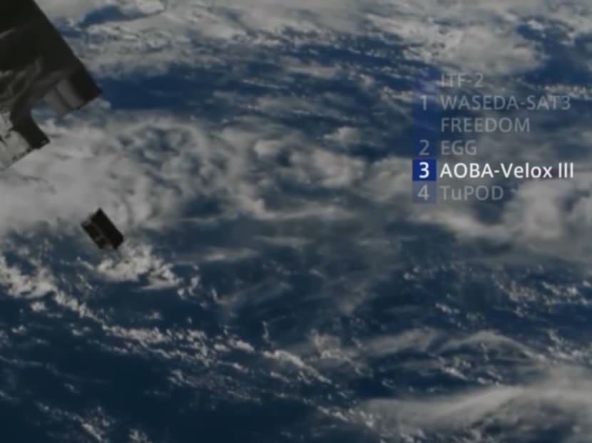 The AOBA-VELOX III in space. Photo: NTU