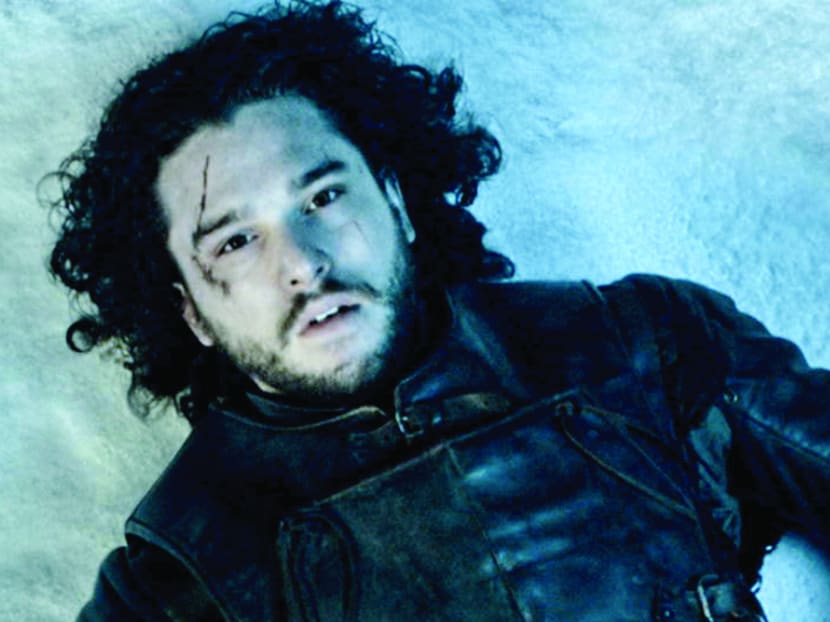 Jon Snow dead in the season 5 finale of Game of Thrones. Photo: HBO