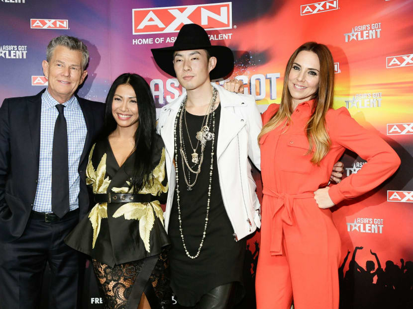 The judges for the very first season of Asia's Got Talent - David Foster, Anggun, Van Ness Wu and Melanie C. Photo: Jason Ho