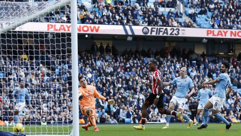Toney scores twice as Brentford stun Man City Toney scores twice as Brentford stun Man City