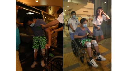 Oscar Leung ends up in emergency room after accident at work