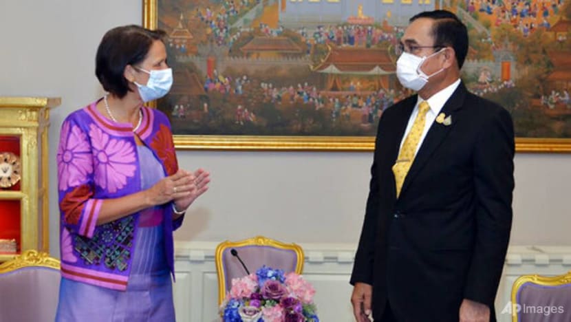 UN envoy asks Thai leader's aid in ending crisis in Myanmar UN envoy asks Thai leader's aid in ending crisis in Myanmar