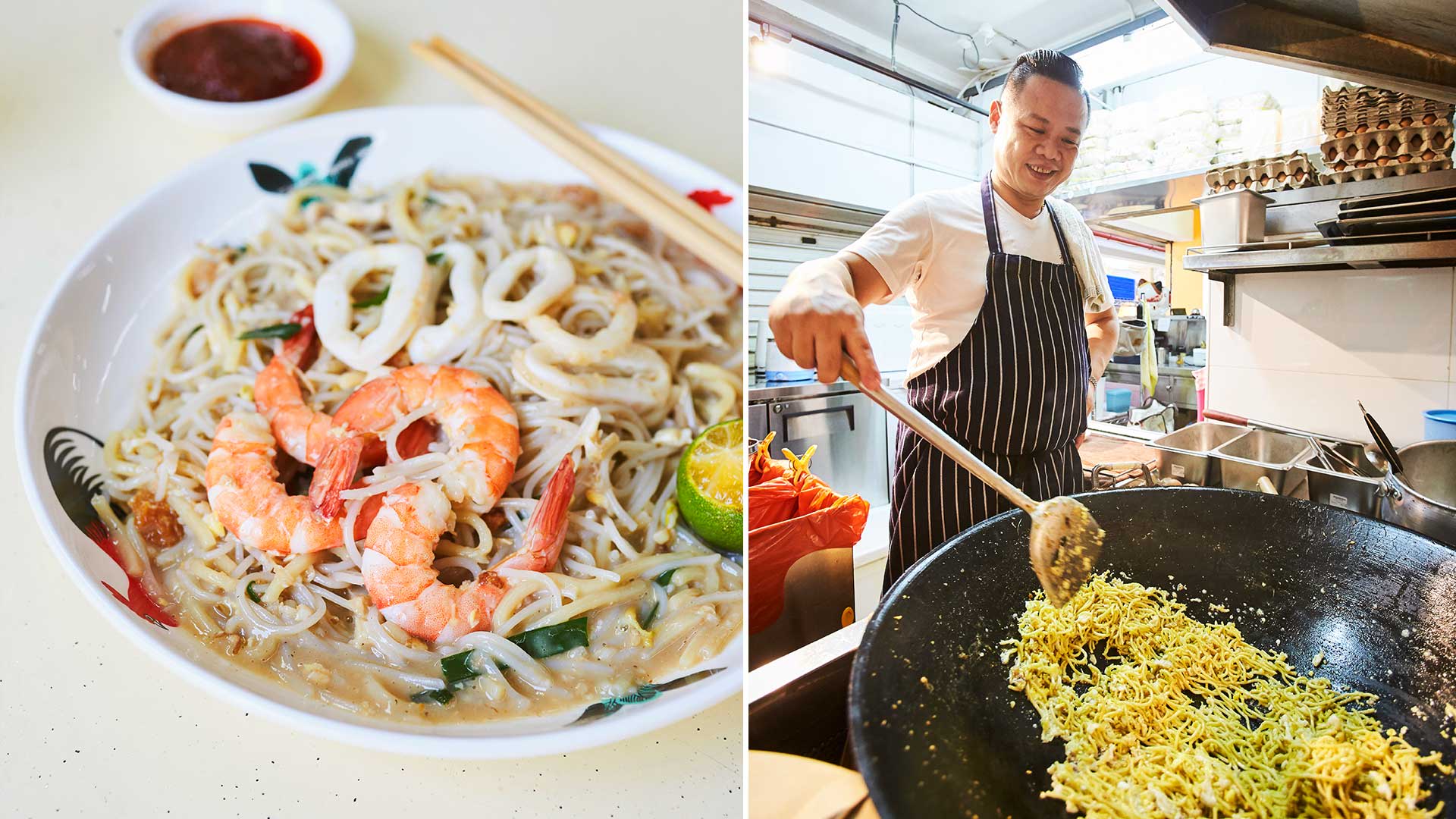 Former Les Amis Chef Now Sells Hokkien Mee At Kopitiam Stall With 45-Min Queue