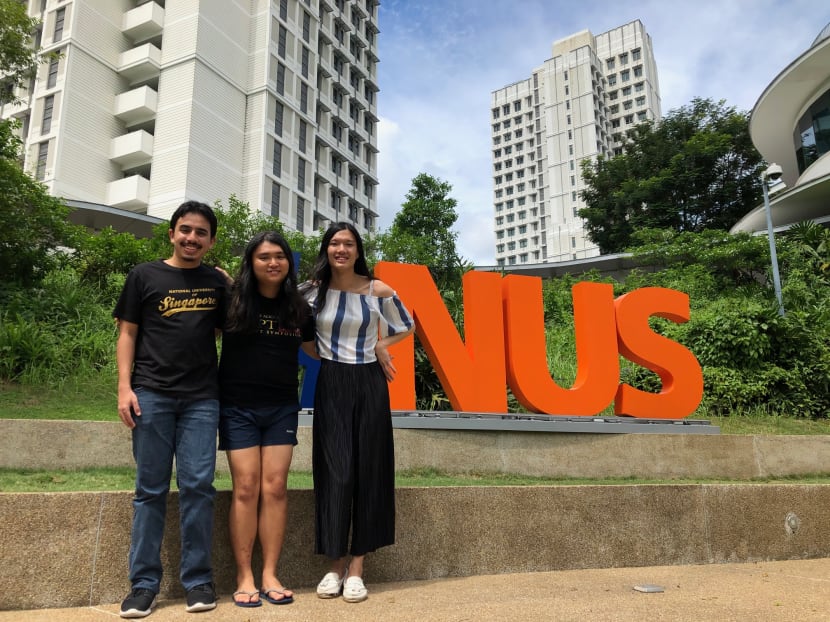 The founding members of Students for a Safer NUS. From left: Mr Luke Levy, Ms Carissa Cheow and Ms Lune Loh. Not pictured is the fourth founding member Rayna Kway.