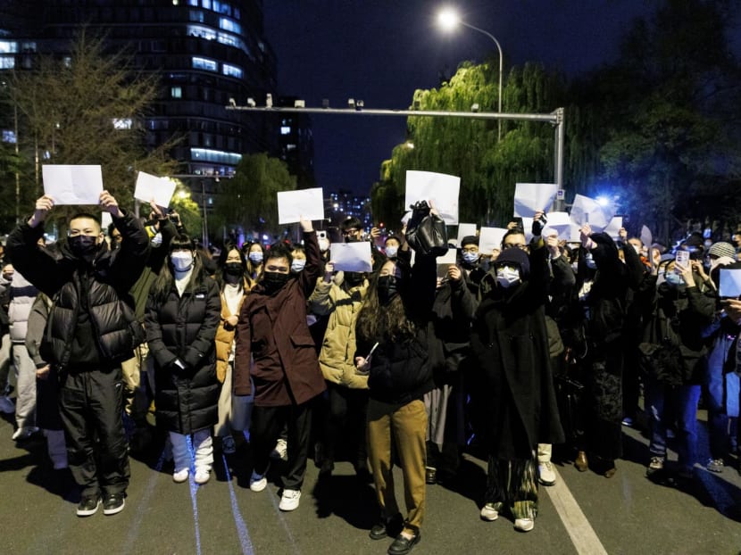 The demonstrations, which spread over the weekend to Shanghai, Beijing and elsewhere, have become a show of public defiance unprecedented since President Xi Jinping came to power in 2012.