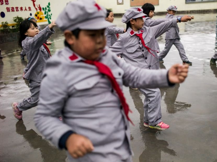 Chinese children learn patriotic spirit at 'Red Army school'