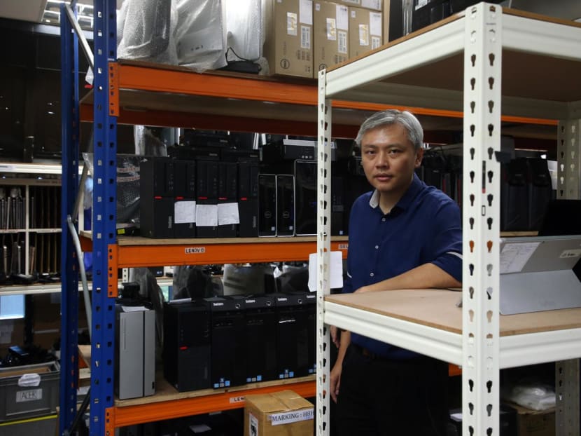 Mr Tan Ching Hwee, 43, is the founder and manager director of PC Dreams, which is in the business of sustainability technology, in particular electronics upcycling. Mr Tan Ching Hwee, 43, is the founder and manager director of PC Dreams, which is in the business of sustainability technology, in particular electronics upcycling. 