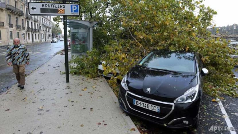 Storm Amelie pummels France with violent winds, downpours Storm Amelie pummels France with violent winds, downpours
