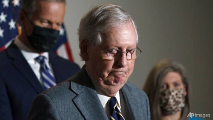 US Senate leader McConnell urges new COVID-19 aid in broad funding Bill US Senate leader McConnell urges new COVID-19 aid in broad funding Bill