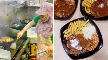 Hawker Draws Attention For Tasty Chicken Chop & Unusual ‘Grass-Cutting’ Outfit