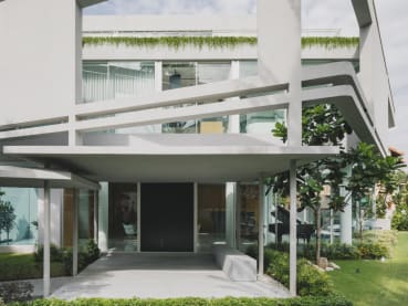In Singapore, a house with a ‘flying wall’ gives a family much needed privacy