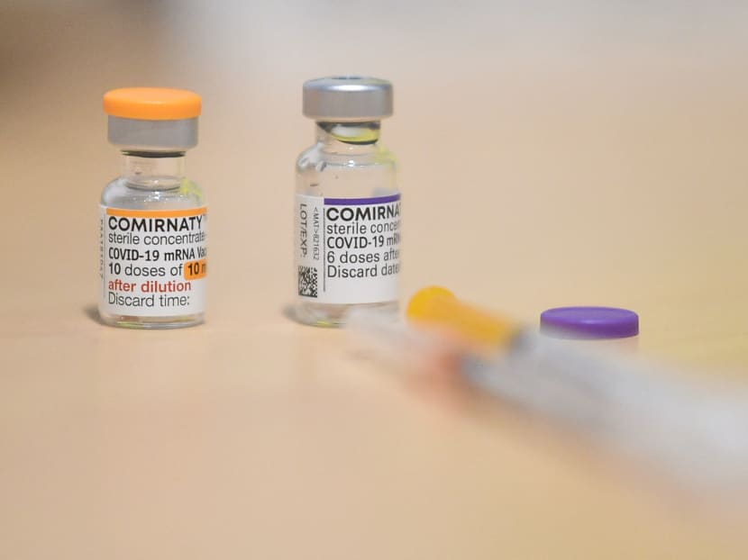 Vials of the Pfizer-BioNTech (Comirnaty) Covid-19 vaccine at a vaccination centre in France when the country opened vaccinations to children aged between five and 11 on Dec 22, 2021. 