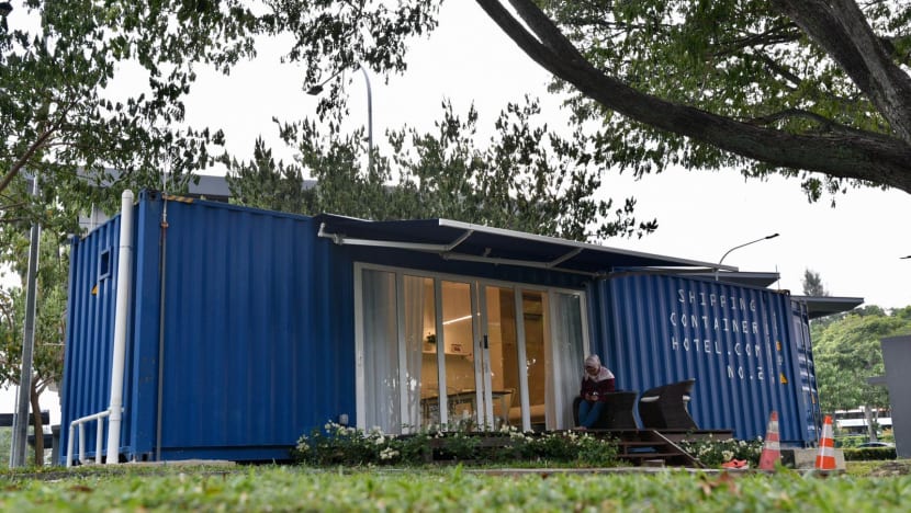 Singapore's first shipping container hotel springs up in one-north Singapore's first shipping container hotel springs up in one-north