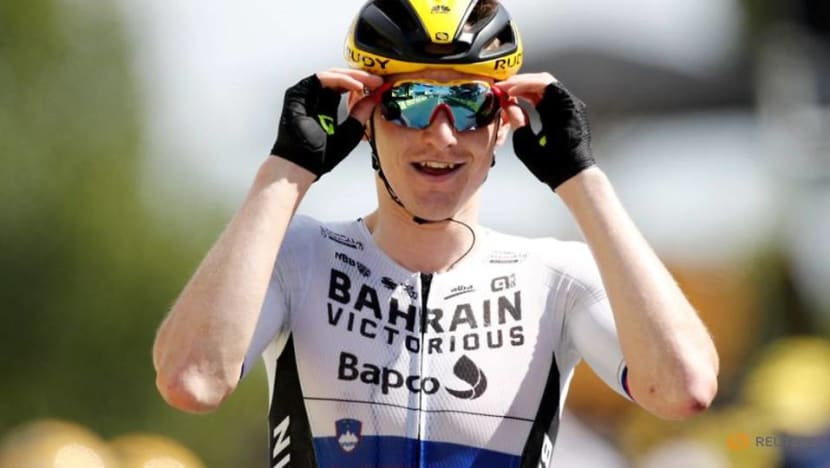 Cycling-All smiles for Bahrain Victorious as Mohoric wins Tour stage Cycling-All smiles for Bahrain Victorious as Mohoric wins Tour stage