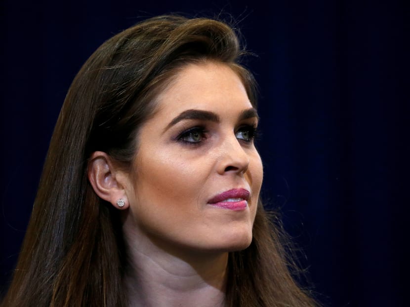 Ms Hope Hicks is pictured during a campaign event for Mr Donald Trump in Phoenix, Arizona on Oct 29 2016. Mr Trump's administration said on Wednesday (Aug 17) that Ms Hicks will serve as the interim White House director of communications and will help the President find a permanent person for the job. Photo: Reuters