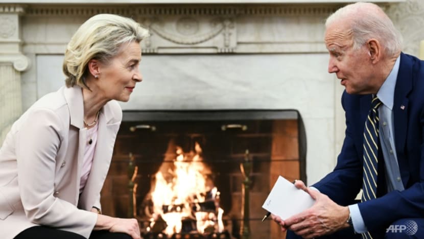 Biden, EU chief meet on trade tensions, Ukraine Biden, EU chief meet on trade tensions, Ukraine
